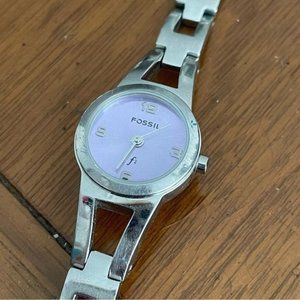 Fossil Women's F2 Collection watch ES9379 Silver and Purple